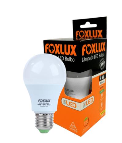 Kit 10 UNIDADES Lâmpada Led Bulbo 9w FOXLUX Menor preço em Kit 10 UNIDADES Lâmpada Led Bulbo 9w FOXLUX