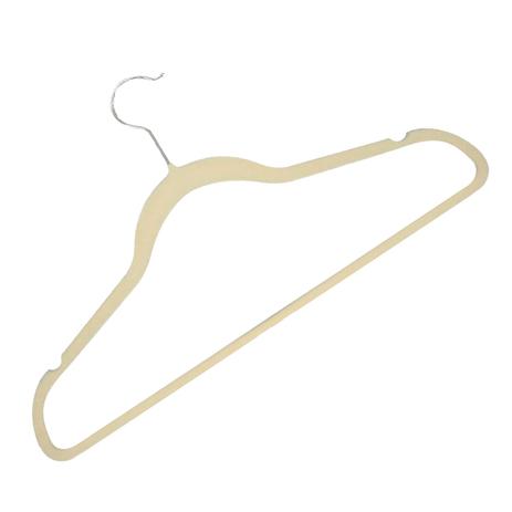 KIT - 100 cabides aveludados bege Adulto - Pingoo.casa Menor preço em KIT - 100 cabides aveludados bege Adulto - Pingoo.casa