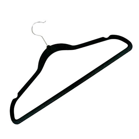 KIT - 100 cabides aveludados preto adulto - Pingoo.casa Menor preço em KIT - 100 cabides aveludados preto adulto - Pingoo.casa