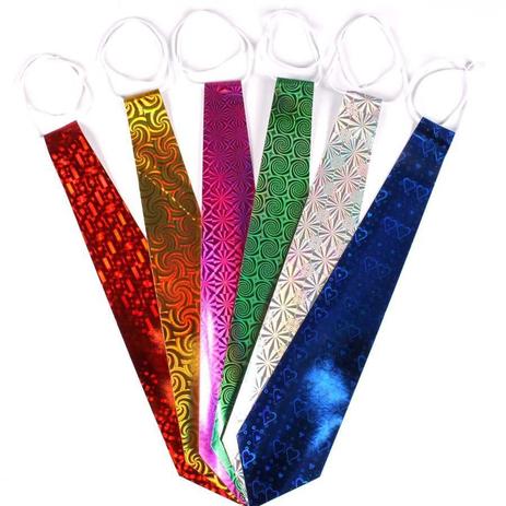 Kit 100 Gravatas Holográficas + 50 Marabus - Aluá festas Menor preço em Kit 100 Gravatas Holográficas + 50 Marabus - Aluá festas