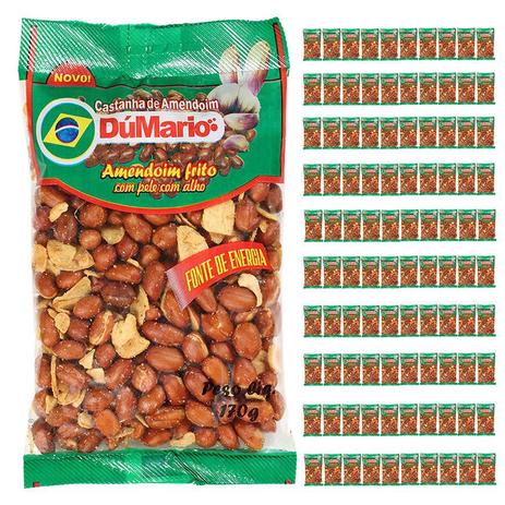 Kit 100 Pacotes Amendoim com Alho Frito com Casca Salgado 170 gramas - Amendoim dumario Menor preço em Kit 100 Pacotes Amendoim com Alho Frito com Casca Salgado 170 gramas - Amendoim dumario