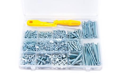 Kit 1005 Peças Parafusos Rosca Máquina e Chaves de Fenda - Kit parafusos Menor preço em Kit 1005 Peças Parafusos Rosca Máquina e Chaves de Fenda - Kit parafusos