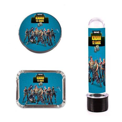 Kit 105 Itens Lembrancinhas Personalizadas Fortnite - Aluá festas Menor preço em Kit 105 Itens Lembrancinhas Personalizadas Fortnite - Aluá festas