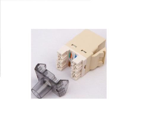 Kit 10un Conector Rj45 Femea Cat6 Bege Keystone 568A/B - AMP Menor preço em Kit 10un Conector Rj45 Femea Cat6 Bege Keystone 568A/B - AMP