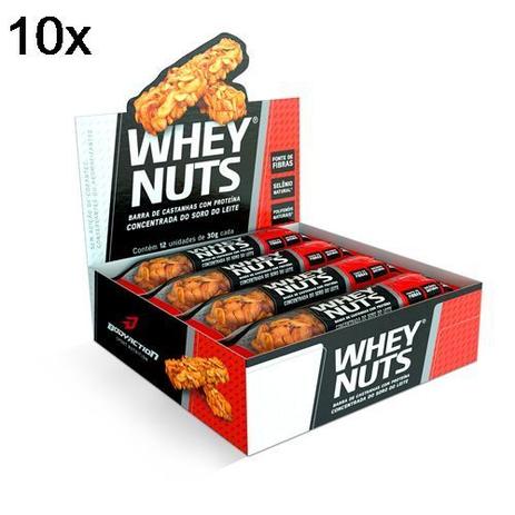 Kit 10X Barra de Castanhas Whey Nuts - 12 Unidades 30g - BodyAction Menor preço em Kit 10X Barra de Castanhas Whey Nuts - 12 Unidades 30g - BodyAction