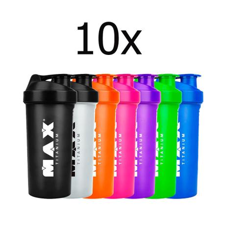 Kit 10x Coqueteleira - Max Titanium Menor preço em Kit 10x Coqueteleira - Max Titanium