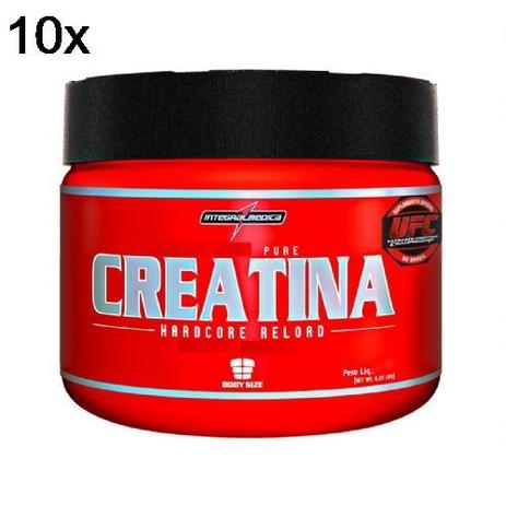 Kit 10X Creatina Hardcore Reload - 300g - IntegralMédica - Integralmedica Menor preço em Kit 10X Creatina Hardcore Reload - 300g - IntegralMédica - Integralmedica