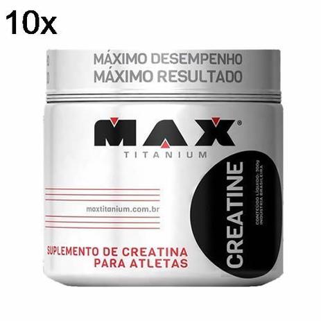 Kit 10X Creatine - 150g - Max Titanium Menor preço em Kit 10X Creatine - 150g - Max Titanium