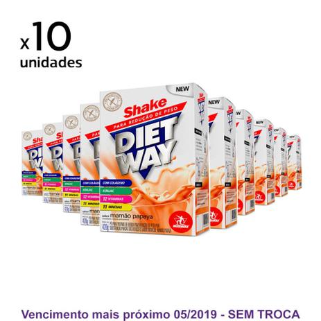 Kit 10x Diet Way Shake Substituto de Refeição 420 g Midway - Midway labs Menor preço em Kit 10x Diet Way Shake Substituto de Refeição 420 g Midway - Midway labs