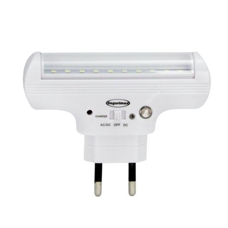 Kit 10x Luminária Luz Emergência Segurimax + Fotocélula 60 Lumens 3H 15M² 25924 Menor preço em Kit 10x Luminária Luz Emergência Segurimax + Fotocélula 60 Lumens 3H 15M² 25924