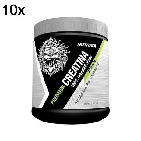 Kit 10X Predator Creatina 100 Monohidratada - 150g - Nutrata Menor preço em Kit 10X Predator Creatina 100 Monohidratada - 150g - Nutrata