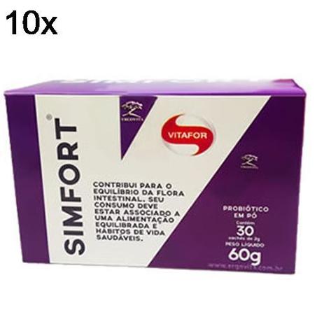 Kit 10X Simfort - 30 Sachês 2g - Vitafor Menor preço em Kit 10X Simfort - 30 Sachês 2g - Vitafor