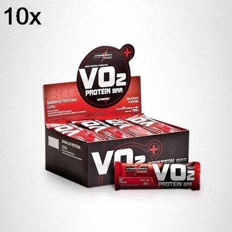 Kit 10X VO2 PROTEIN BAR - 24 Unidades 30g Chocolate - IntegralMédica - Integralmedica Menor preço em Kit 10X VO2 PROTEIN BAR - 24 Unidades 30g Chocolate - IntegralMédica - Integralmedica