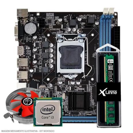 Kit 1155 Placa Mae 1155 + Processador I3 2100 + DDR3 8gb - X-Linne Menor preço em Kit 1155 Placa Mae 1155 + Processador I3 2100 + DDR3 8gb - X-Linne