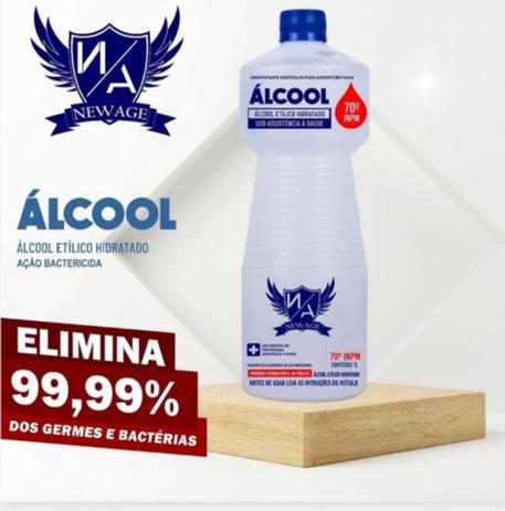 Kit 12 Alcool Liquido 70% - New Age Menor preço em Kit 12 Alcool Liquido 70% - New Age