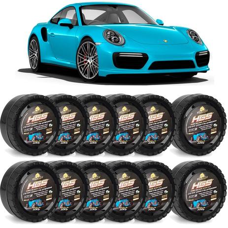 Kit 12 Ceras Automotiva Cristalizadora em Pasta 100g AutoShine Menor preço em Kit 12 Ceras Automotiva Cristalizadora em Pasta 100g AutoShine