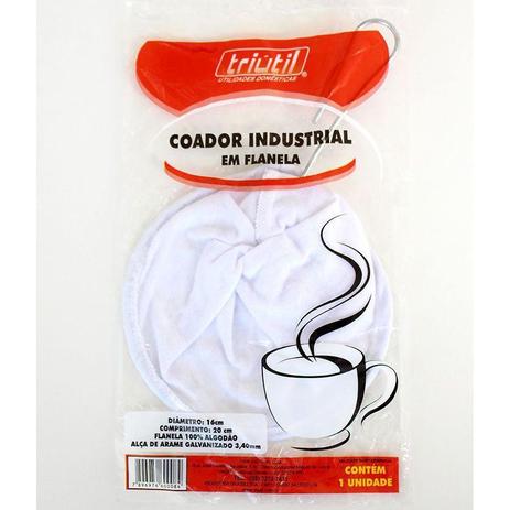 Kit 12 Coador Industrial Com Tecido 100% Algodão - Triutil Menor preço em Kit 12 Coador Industrial Com Tecido 100% Algodão - Triutil
