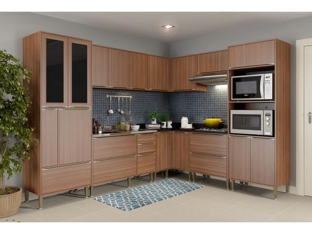 Menor preço em Kit 12 Coz Cx Nogueira Fr Nogueira com Vidro Tp Mdp Preto/Tx - Multimóveis - Multimoveis