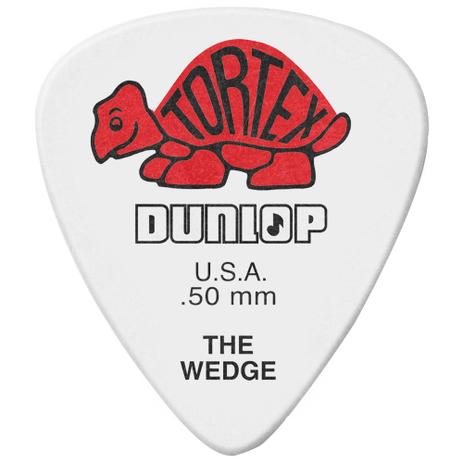 Menor preço em Kit 12 Palhetas Dunlop Tortex Wedge 0.50mm Vermelha Para Guitarra Baixo Violão