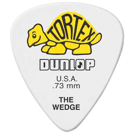 Kit 12 Palhetas Dunlop Tortex Wedge 0.73mm Amarela Para Guitarra Baixo Violão Menor preço em Kit 12 Palhetas Dunlop Tortex Wedge 0.73mm Amarela Para Guitarra Baixo Violão