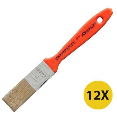 Kit 12 Pincel Trincha 1 Polegada Roma Verniz 303 Madeira Menor preço em Kit 12 Pincel Trincha 1 Polegada Roma Verniz 303 Madeira