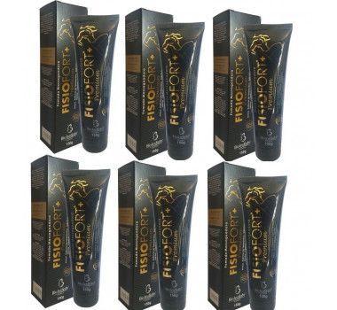 Kit 12 Pomadas Massageadora Fisiofort Premium 150 g - Bio instinto Menor preço em Kit 12 Pomadas Massageadora Fisiofort Premium 150 g - Bio instinto