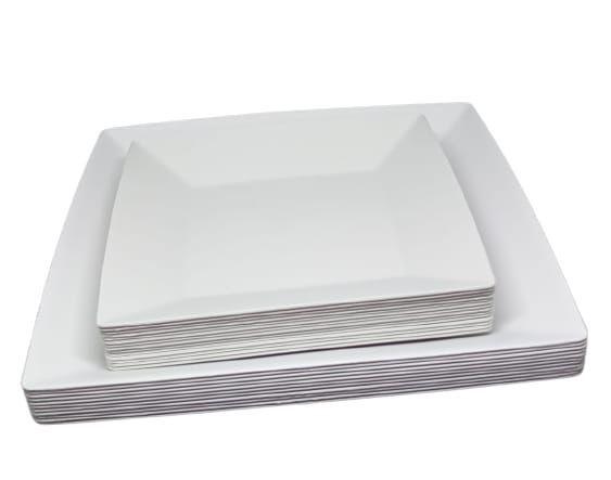Kit 12 Pratos Branco Refeição e Sobremesa Restaurante - Vendeu Bem Menor preço em Kit 12 Pratos Branco Refeição e Sobremesa Restaurante - Vendeu Bem