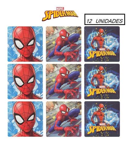 Kit 12 quebra-cabeças progressivo 3 fases - spider-man - Etitoys Menor preço em Kit 12 quebra-cabeças progressivo 3 fases - spider-man - Etitoys