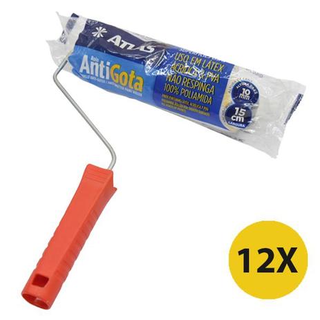 Kit 12 Rolo Antigota Profissional Big Premium 15cm Atlas Menor preço em Kit 12 Rolo Antigota Profissional Big Premium 15cm Atlas