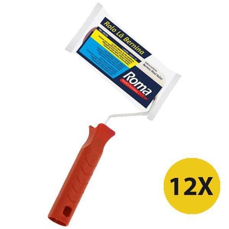 Kit 12 Rolo Bernina 5cm Pintura Tinta Epoxi e Acrilica Roma Menor preço em Kit 12 Rolo Bernina 5cm Pintura Tinta Epoxi e Acrilica Roma