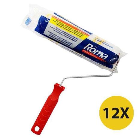Kit 12 Rolo Lã Sem Respingo 15cm Pintura Tinta Latex Acrilica Roma Menor preço em Kit 12 Rolo Lã Sem Respingo 15cm Pintura Tinta Latex Acrilica Roma