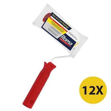 Kit 12 Rolo Lã Sem Respingo 9cm Pintura Tinta Latex Acrilica Roma Menor preço em Kit 12 Rolo Lã Sem Respingo 9cm Pintura Tinta Latex Acrilica Roma