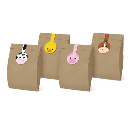 Kit 12 Sacos P/Lembrancinha Fazendinha 14X8X4Cm Dec. Festas - Cromus Menor preço em Kit 12 Sacos P/Lembrancinha Fazendinha 14X8X4Cm Dec. Festas - Cromus