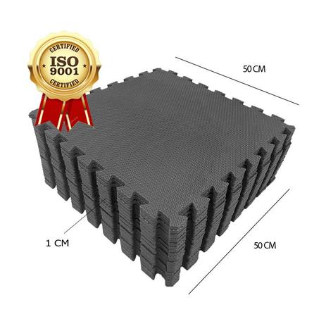Kit 12 Tapete Tatame Eva Loja da Maria 50x50x1cm 10mm PRETO - Eva Sola Menor preço em Kit 12 Tapete Tatame Eva Loja da Maria 50x50x1cm 10mm PRETO - Eva Sola