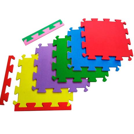Kit 12 Tatame Infantil em EVA 10 mm Várias Cores 50x50 - Natural fitness Menor preço em Kit 12 Tatame Infantil em EVA 10 mm Várias Cores 50x50 - Natural fitness