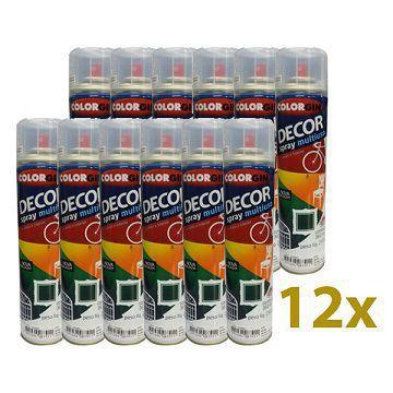 Kit 12 Tinta Spray Verniz Acrilico Colorgin Brilhante Menor preço em Kit 12 Tinta Spray Verniz Acrilico Colorgin Brilhante