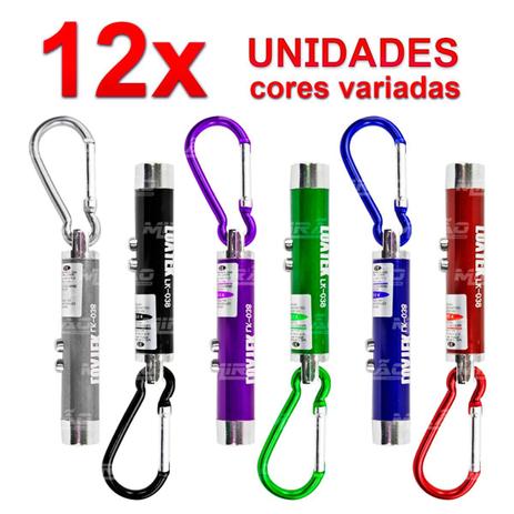 Kit 12 Und Laser Lanterna Chaveiro e Identificador De Nota Falsa - LK-038 - Luatek Menor preço em Kit 12 Und Laser Lanterna Chaveiro e Identificador De Nota Falsa - LK-038 - Luatek