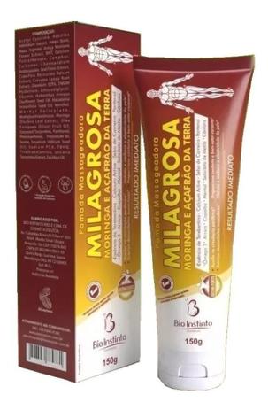 Kit 12 Unidades Pomadas Massageadora Milagrosa Bio Instinto 150g Menor preço em Kit 12 Unidades Pomadas Massageadora Milagrosa Bio Instinto 150g
