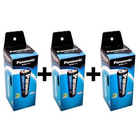 Kit 120 Pilhas Aaa Panasonic - 3x Tubos C/ 40 Und Cada Menor preço em Kit 120 Pilhas Aaa Panasonic - 3x Tubos C/ 40 Und Cada