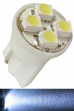 Menor preço em Kit 140 Lampada T10 4 Led Branca 12v - Mfl
