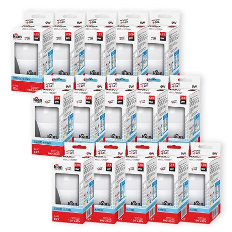 Kit 15 Lâmpadas Led Bulbo Kian 9w Branca 6500k Bivolt Menor preço em Kit 15 Lâmpadas Led Bulbo Kian 9w Branca 6500k Bivolt