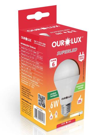 Kit 15 Lâmpadas Superled Ourolux 6w Branca Fria 6500k Menor preço em Kit 15 Lâmpadas Superled Ourolux 6w Branca Fria 6500k