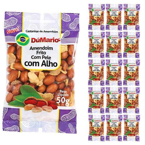Kit 15 Pacotes Amendoim com Alho Frito com Casca Salgado 50 gramas - Amendoim dumario é ruim? Kit 15 Pacotes Amendoim com Alho Frito com Casca Salgado 50 gramas - Amendoim dumario é boa?