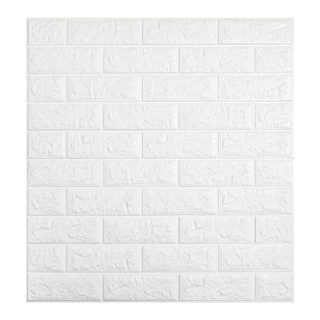 Kit 15 Placas Painel 3D Revestimento Tijolo Branco Auto Adesivo 70cm x 76cm - MAGMA BR Menor preço em Kit 15 Placas Painel 3D Revestimento Tijolo Branco Auto Adesivo 70cm x 76cm - MAGMA BR