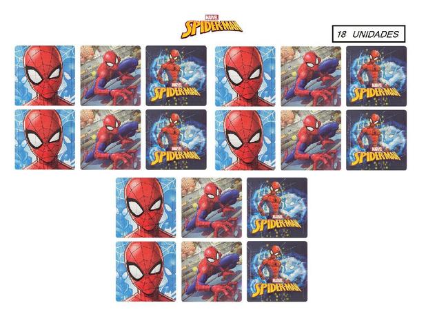 Kit 18 quebra-cabeças progressivo 3 fases - spider-man - Etitoys Menor preço em Kit 18 quebra-cabeças progressivo 3 fases - spider-man - Etitoys