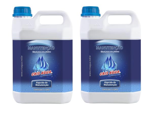 Kit 2 Algicidas De Manutenção 5 Litros Cris Água Menor preço em Kit 2 Algicidas De Manutenção 5 Litros Cris Água