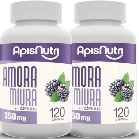 Kit 2 Amora Miura 350mg Apisnutri 120 Capsulas Menor preço em Kit 2 Amora Miura 350mg Apisnutri 120 Capsulas