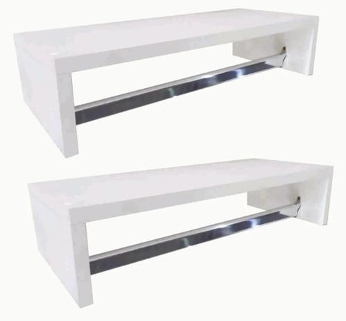 Kit 2 Araras De Parede 50cm Loja Roupa Cabide Reforçada Top - Decoraset Menor preço em Kit 2 Araras De Parede 50cm Loja Roupa Cabide Reforçada Top - Decoraset
