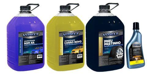 Kit 2 Aromatizante 1 Pneu Pretinho 5 Litro 1 Carnauba Plus - Vonixx Menor preço em Kit 2 Aromatizante 1 Pneu Pretinho 5 Litro 1 Carnauba Plus - Vonixx