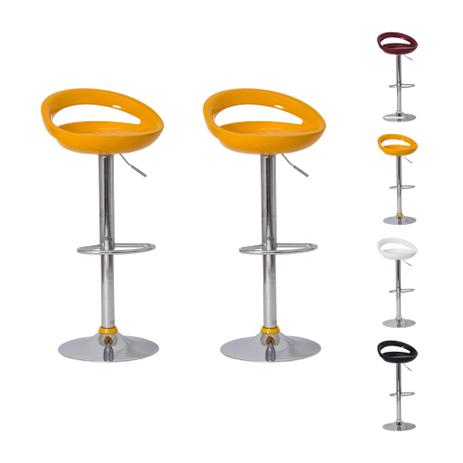 Kit 2 Banquetas Opus ABS Base Cromada Várias Cores - Waw design Menor preço em Kit 2 Banquetas Opus ABS Base Cromada Várias Cores - Waw design